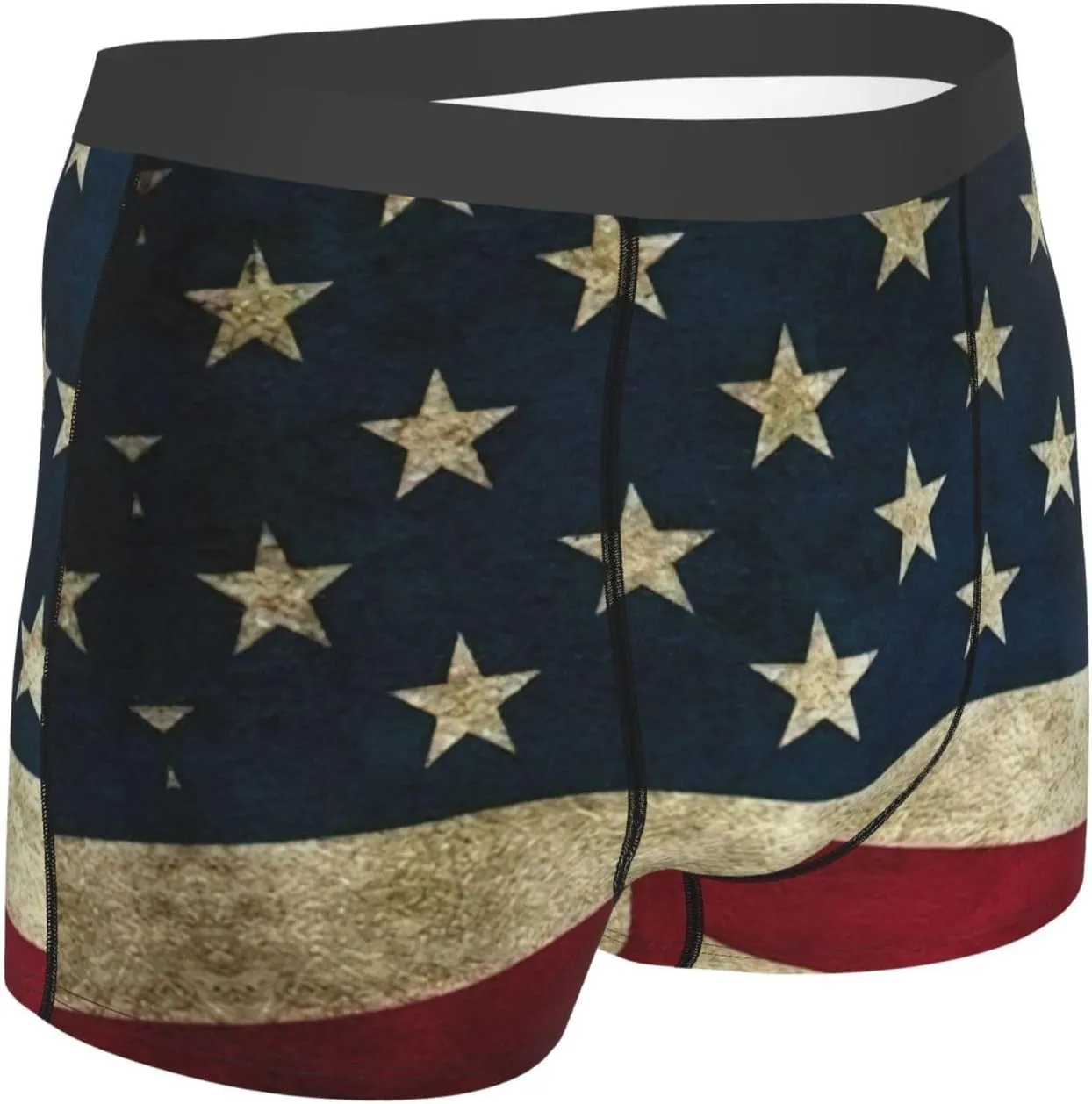 American Flag Boxer Briefs, Moisture Wicking & Breathable,Underwear for Men