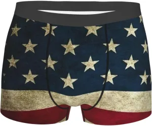 American Flag Boxer Briefs, Moisture Wicking & Breathable,Underwear for Men