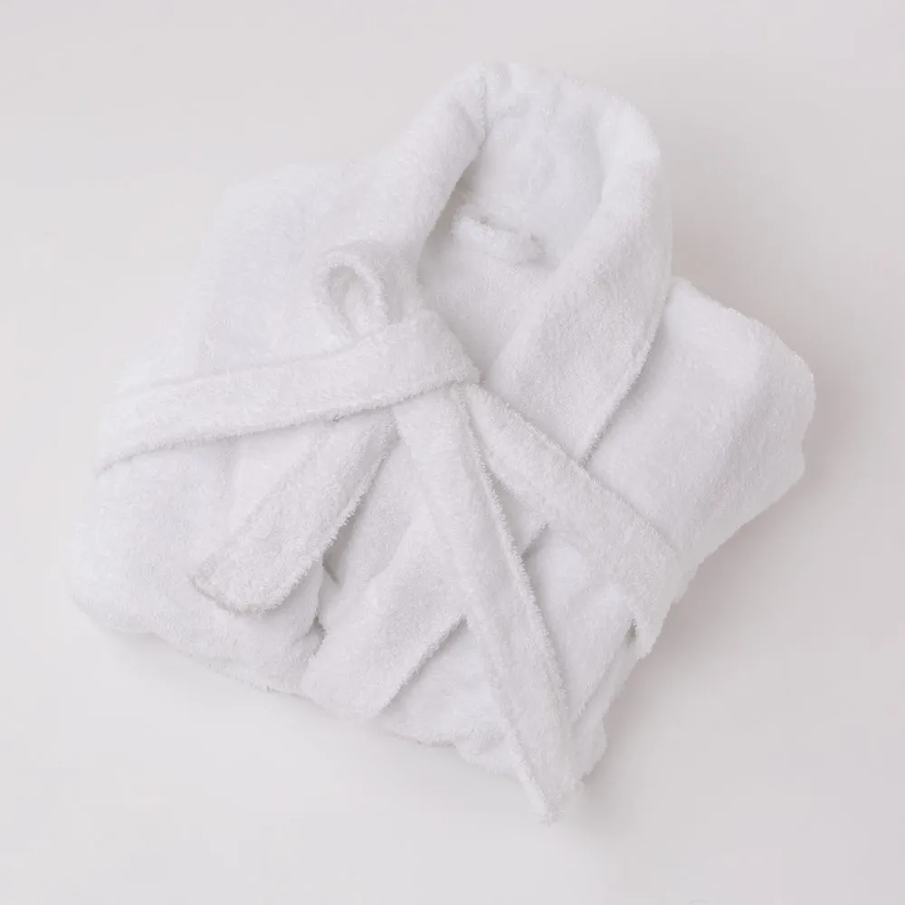American Made 100% Cool Flow Cotton Robe - Pure White
