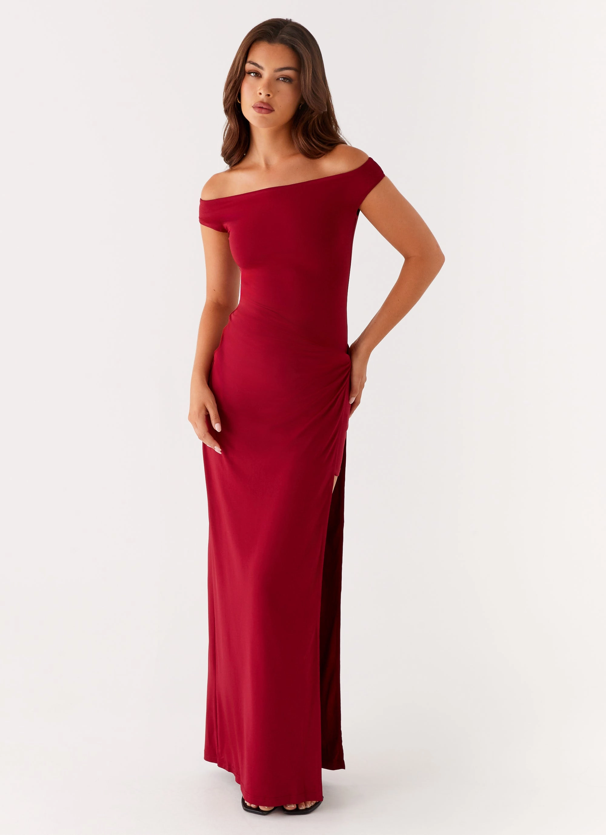 Amerie Maxi Dress - Maroon Love Blend Magic Day