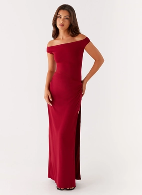 Amerie Maxi Dress - Maroon Love Blend Magic Day