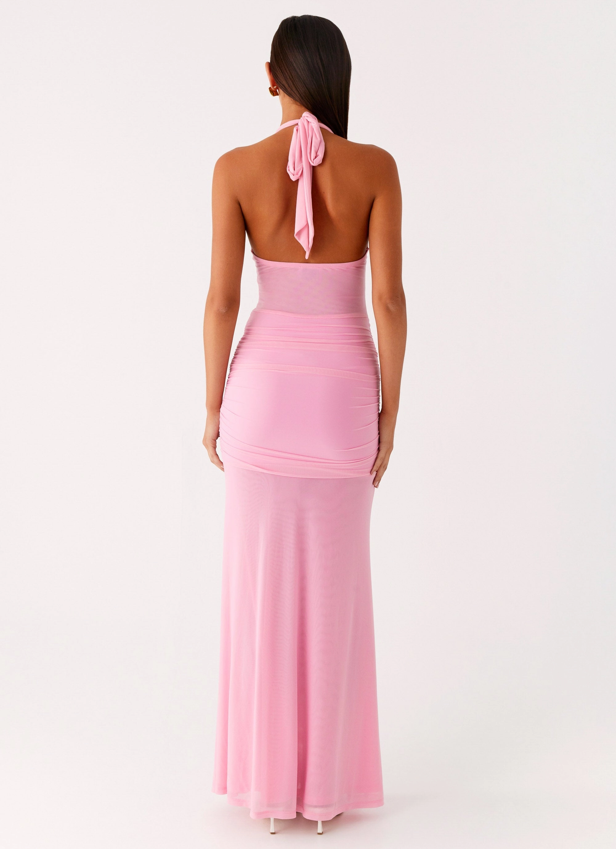 Miyah Halter Hardware Maxi Dress - Baby Pink Sophisticated Look