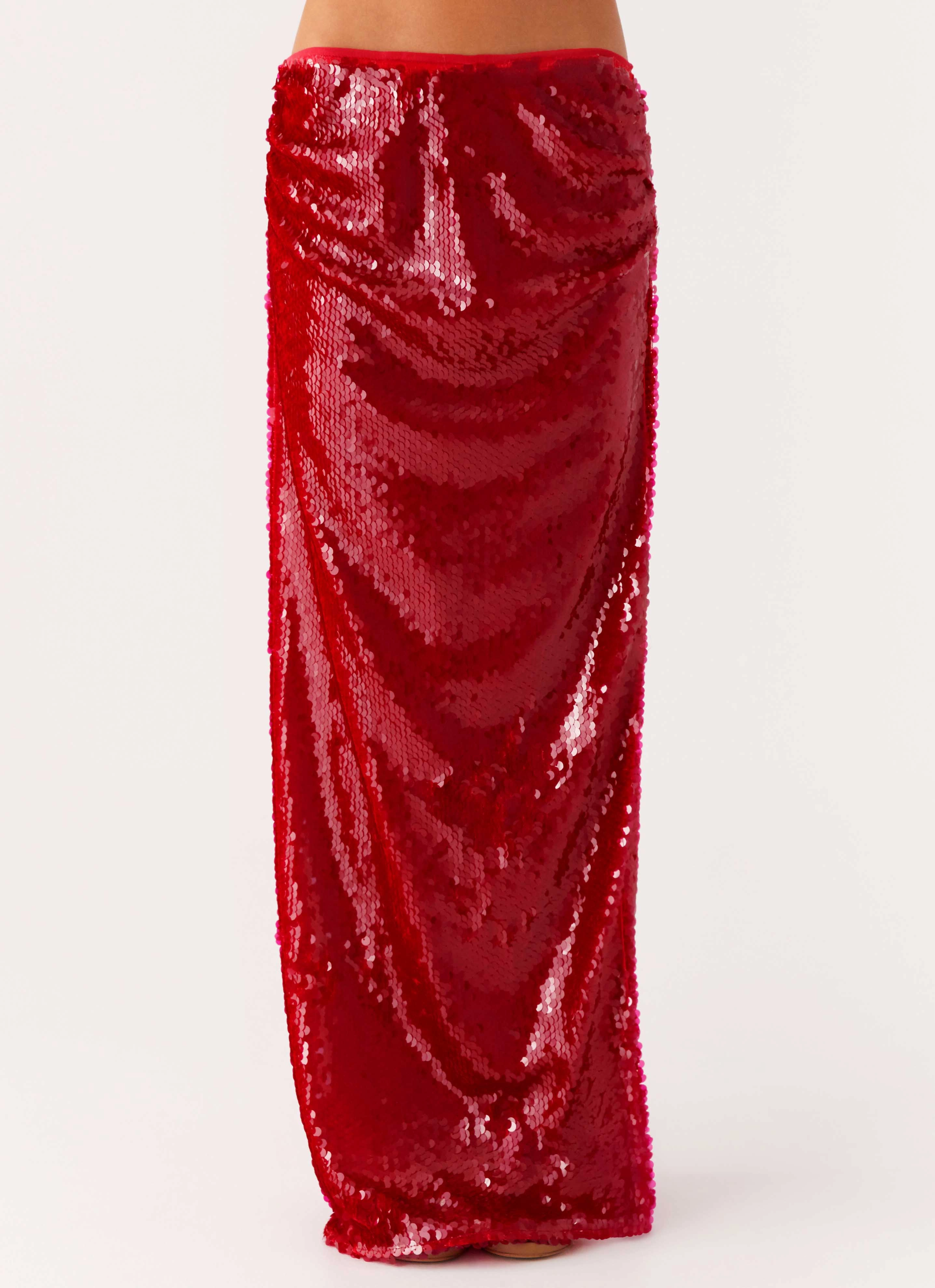 ResilientElasticBand Amosa Maxi Skirt - Fuchsia