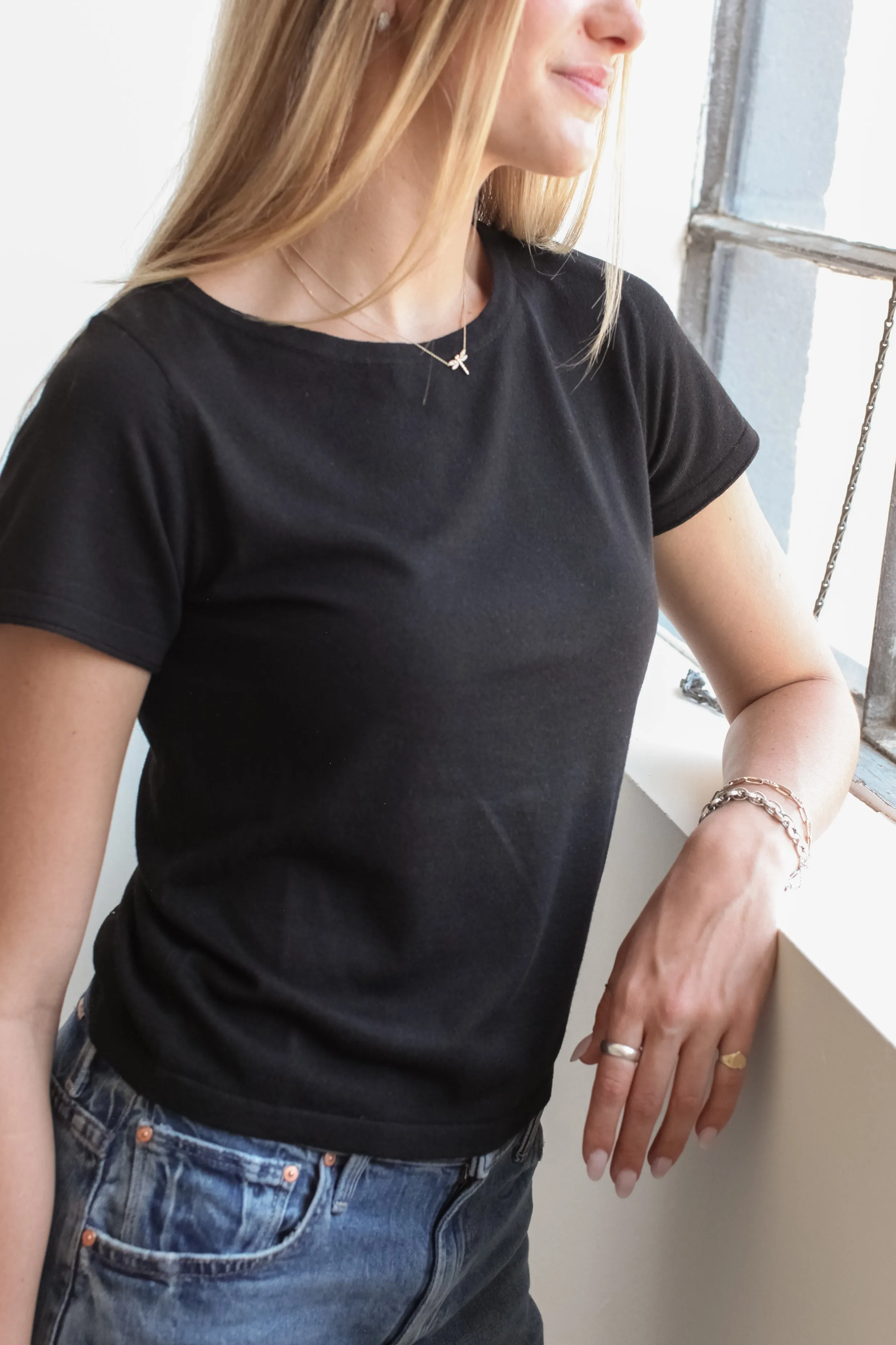 Amy Knit Tee standard fit LayeredDurability