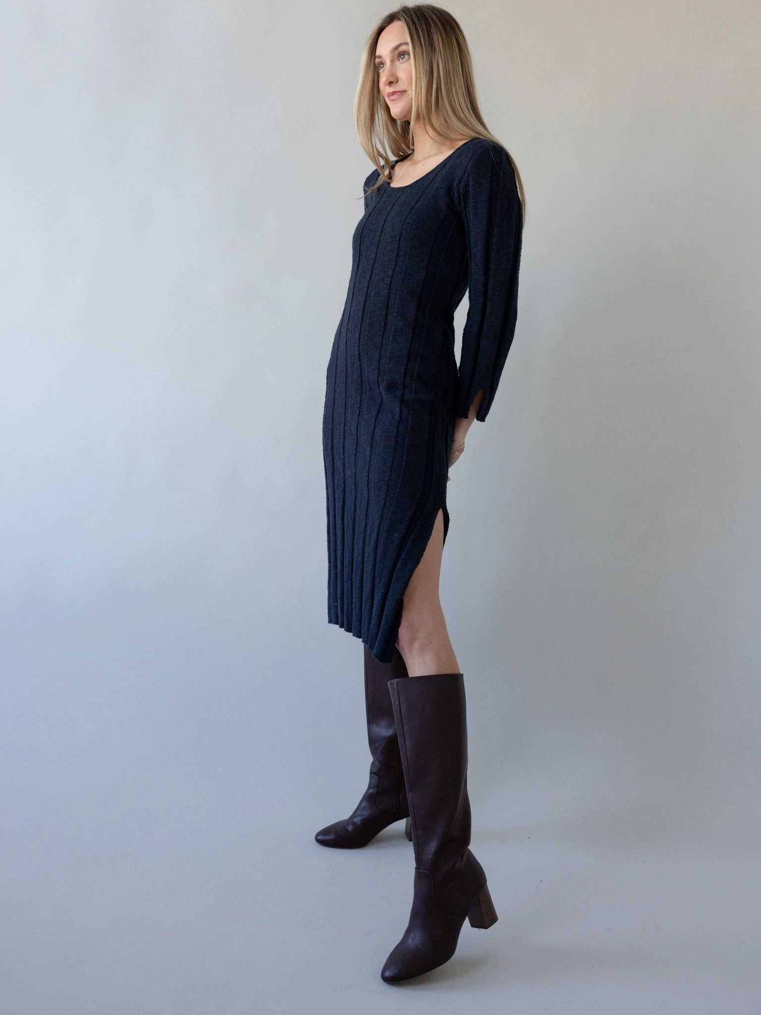 Andrea Knit Dress Effortless Wear