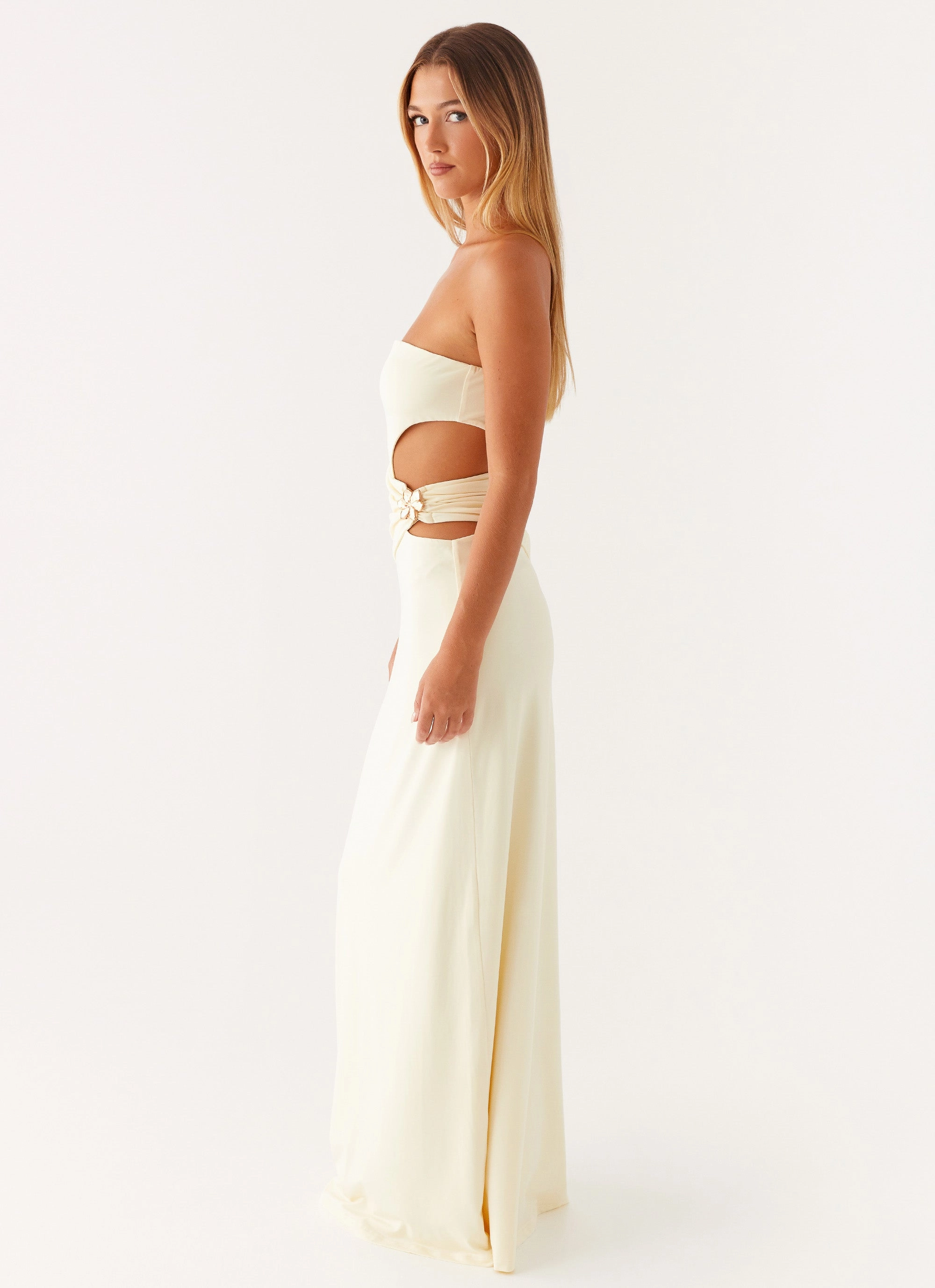 Anetta Maxi Dress - Yellow Vintage Vibe