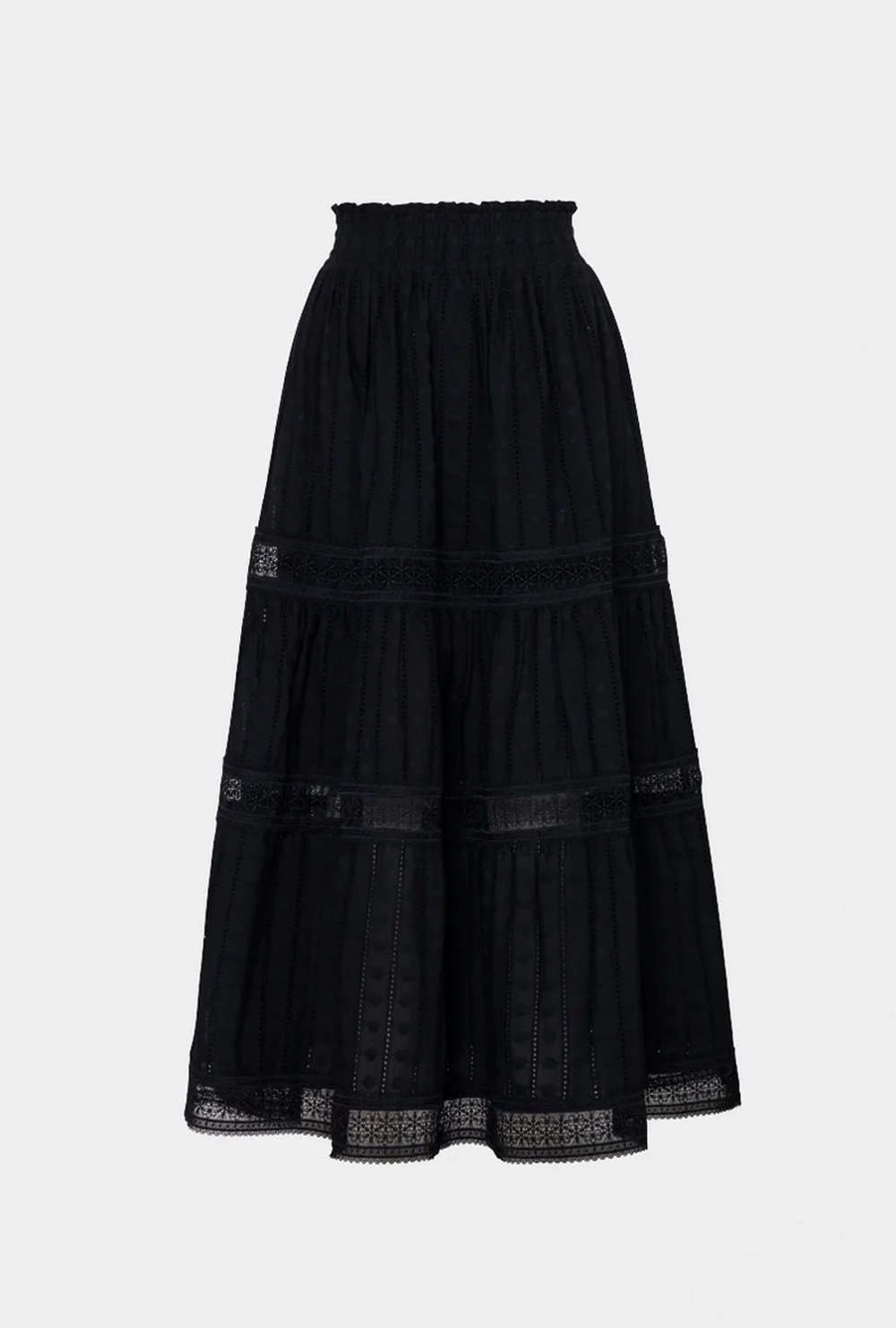 All Day Wear Comfort ANGELA MAXI SKIRT BLACK