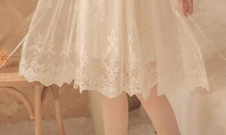 Angelic Delicate Nightgown (2-Piece Set)