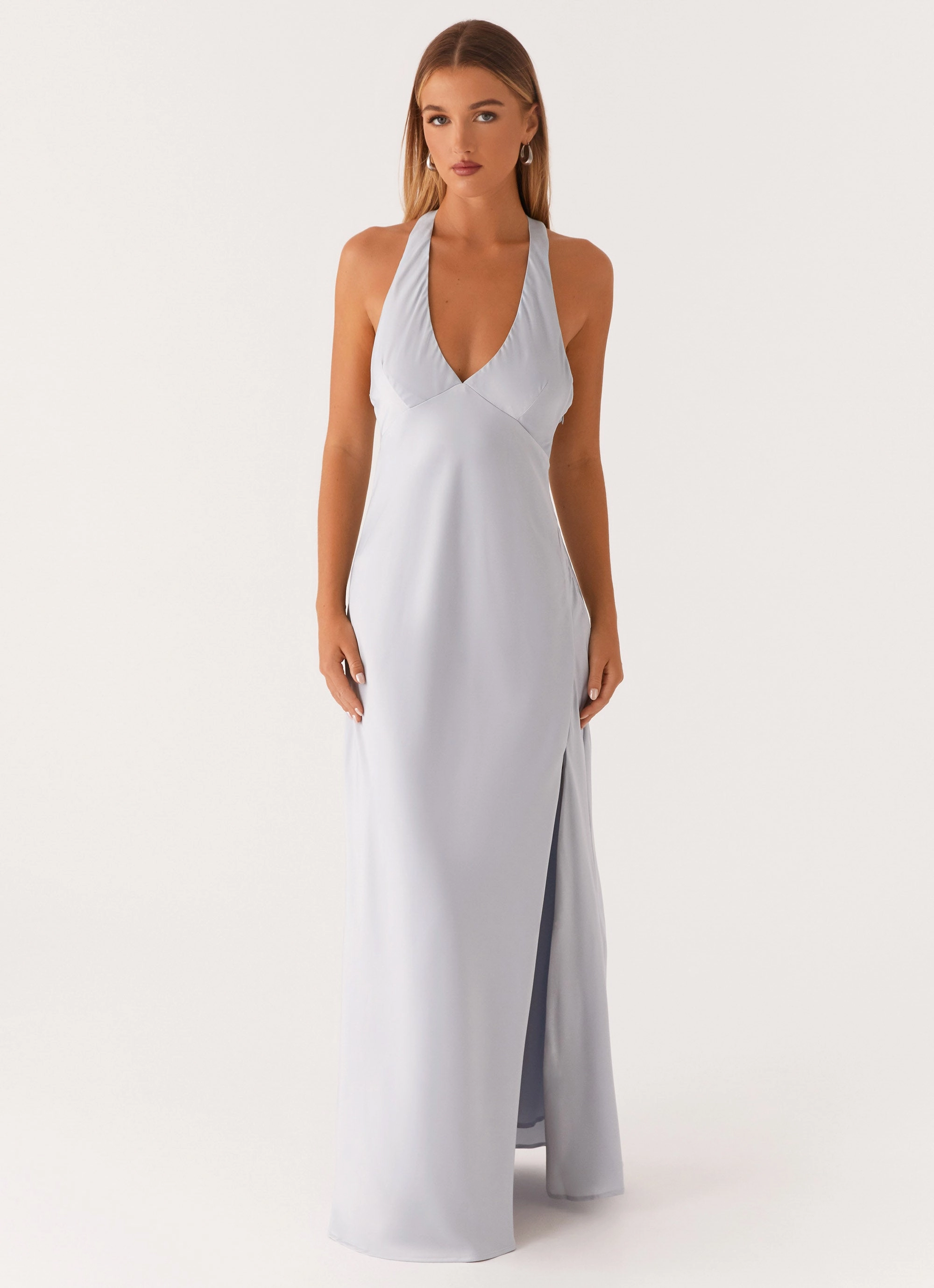 Korean Trend Travel Fit Angie Maxi Dress - Blue