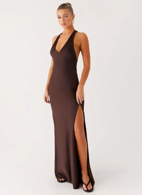Must Have All Timewear Angie Maxi Dress - Chocolate