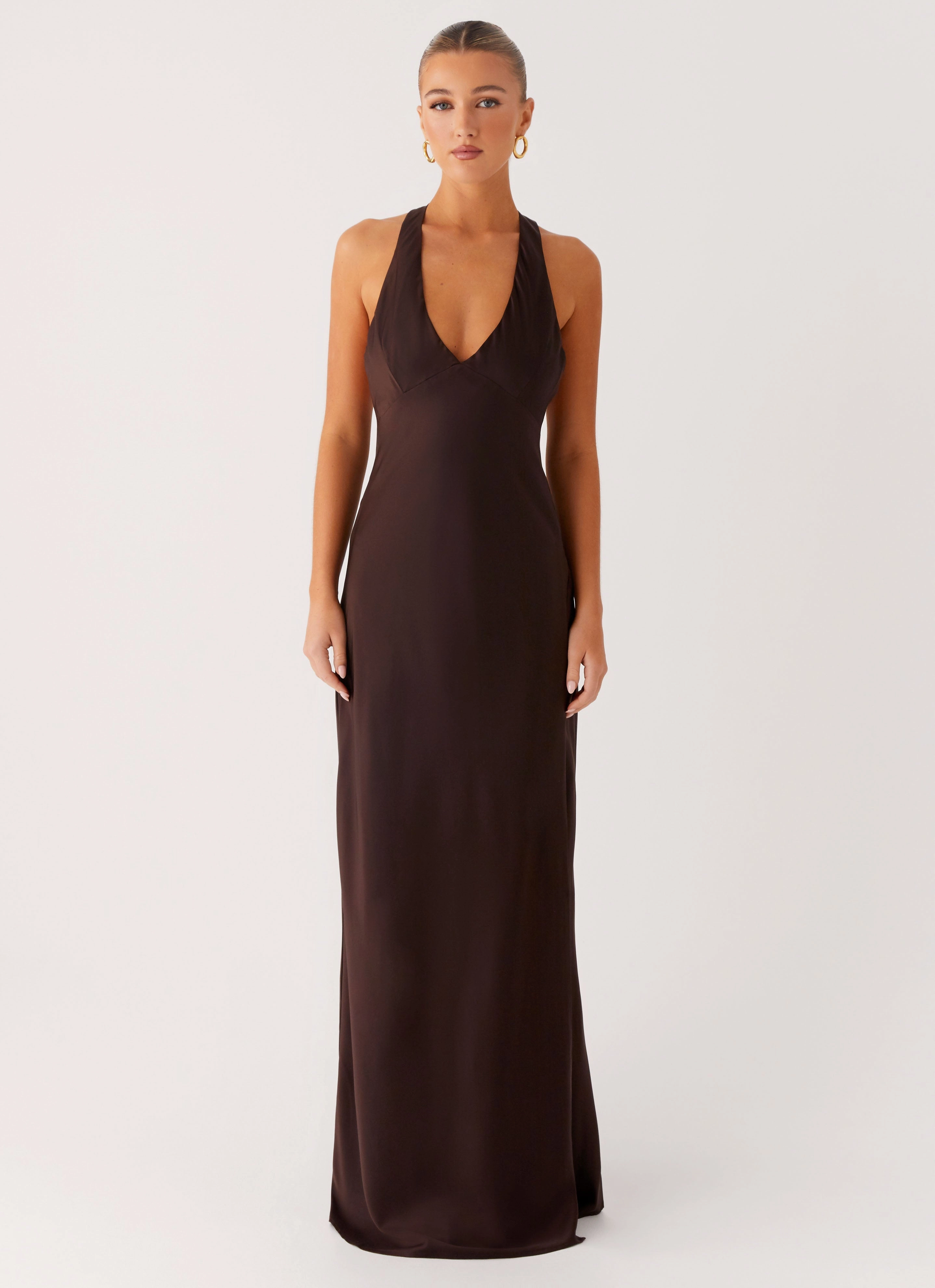 Angie Maxi Dress - Chocolate Simple Touch One Piece Look