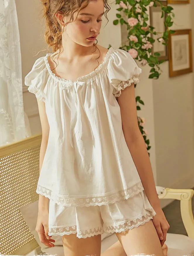 Anika's Puff Sleeved Princess Pajama Set