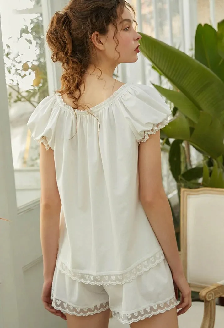 Anika's Puff Sleeved Princess Pajama Set
