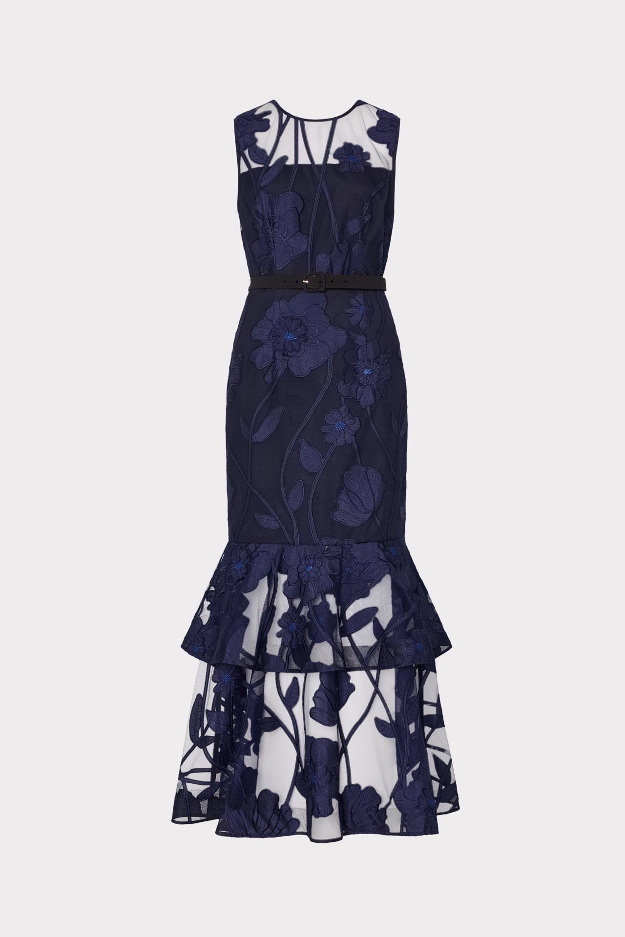 Vibrant Waist Bold Touch Anna Embroidered Maxi Dress