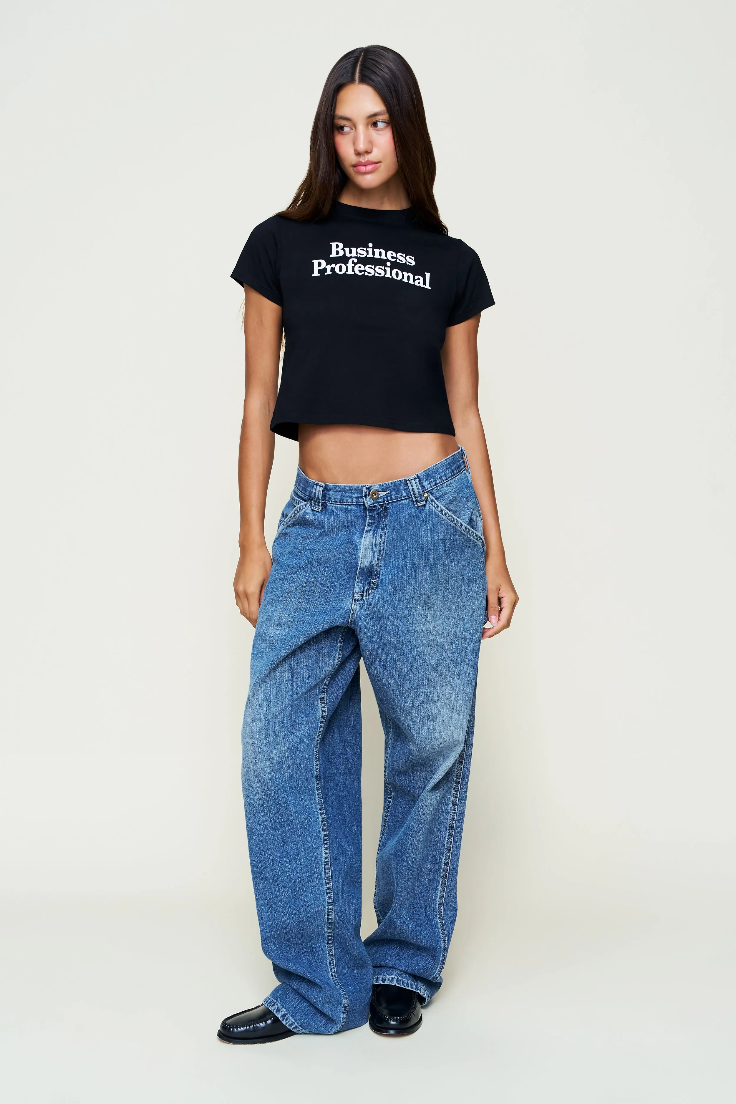 Breathable Knit Fabric SlipResistant Shrunken Tee