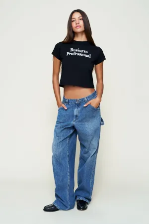 Shrunken Tee All Day Comfort Ribbed Collar Design