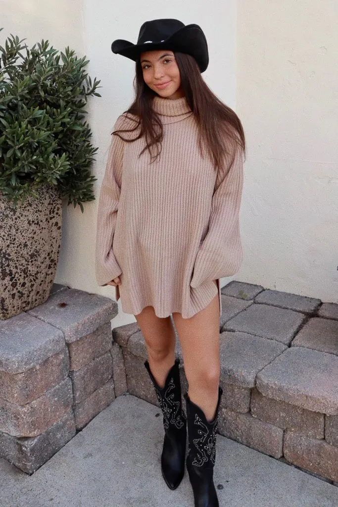 Weekend Classic Home Comfort Tanya Turtleneck Oversized Sweater