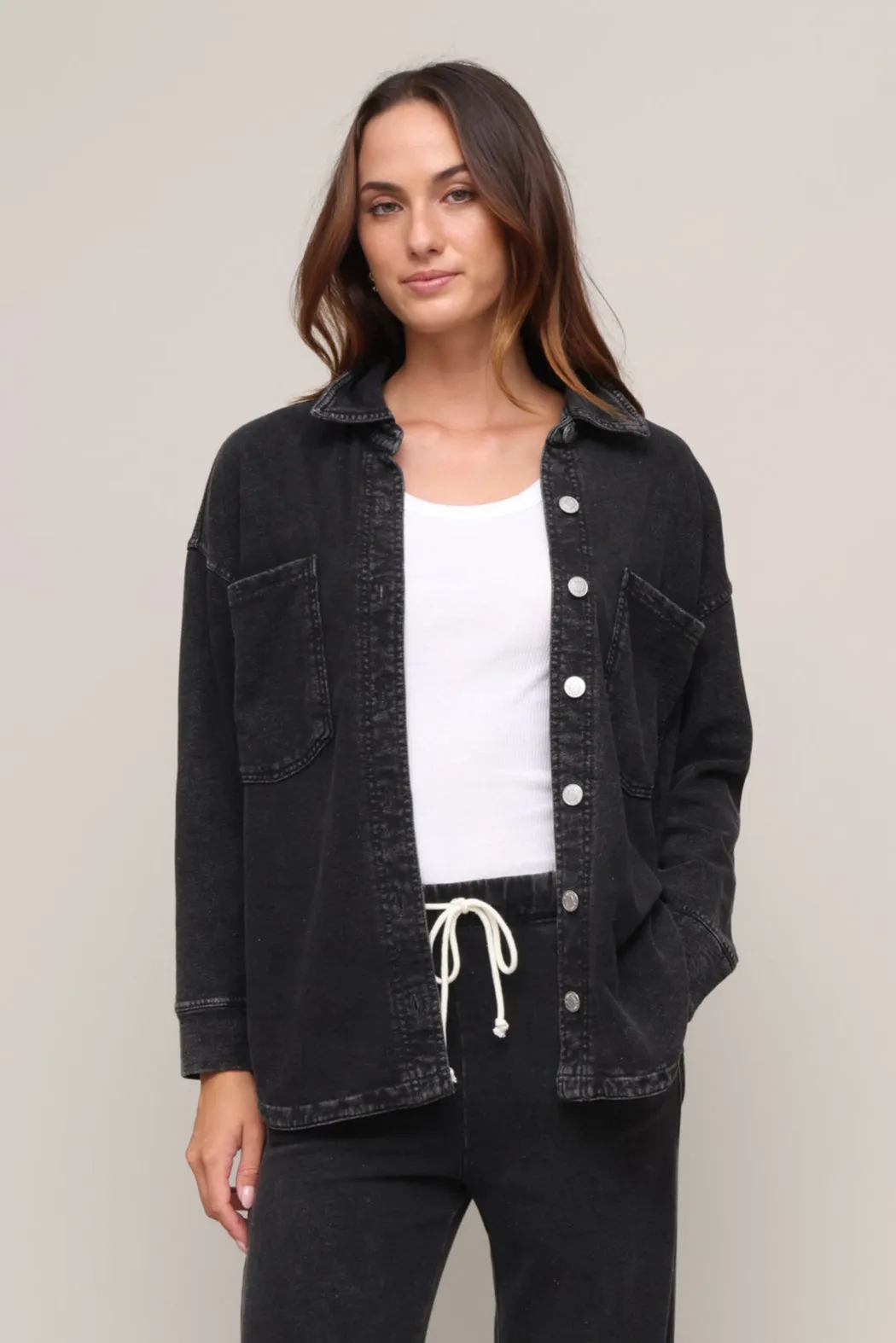 Soft Eco Friendly All Day Knit Denim Jacket