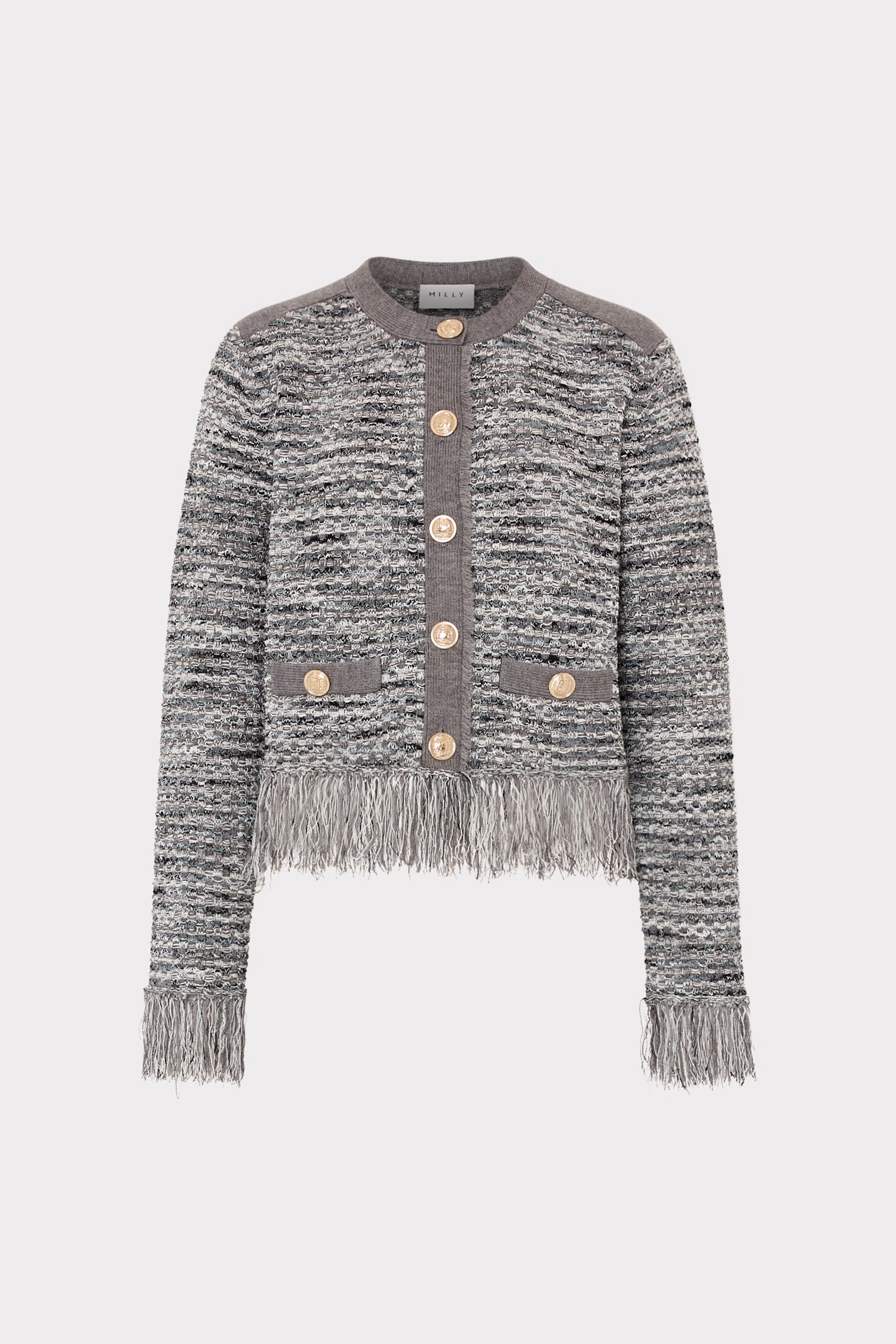 Kaia Textured Knit Cardigan Jacket Soft Fleece Practical Cold Piece