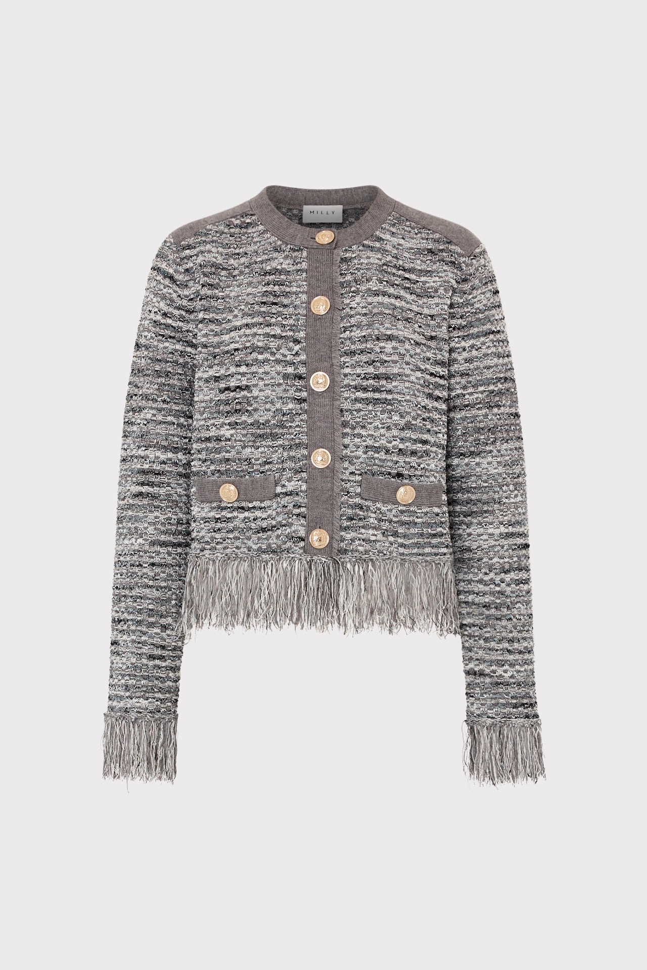 Kaia Textured Knit Cardigan Jacket Soft Shell Waterproof Zipper