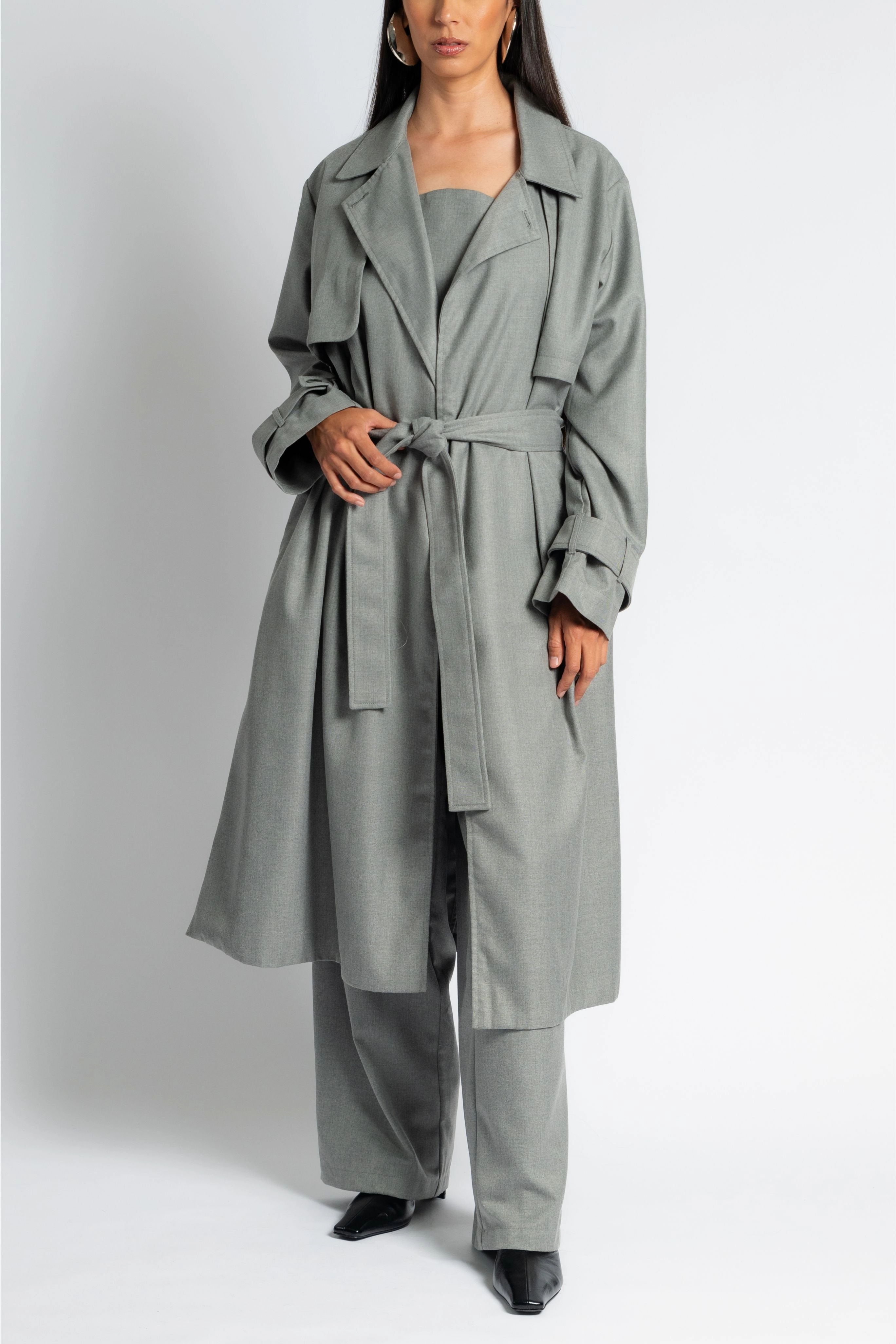 AdjustableHem Trench