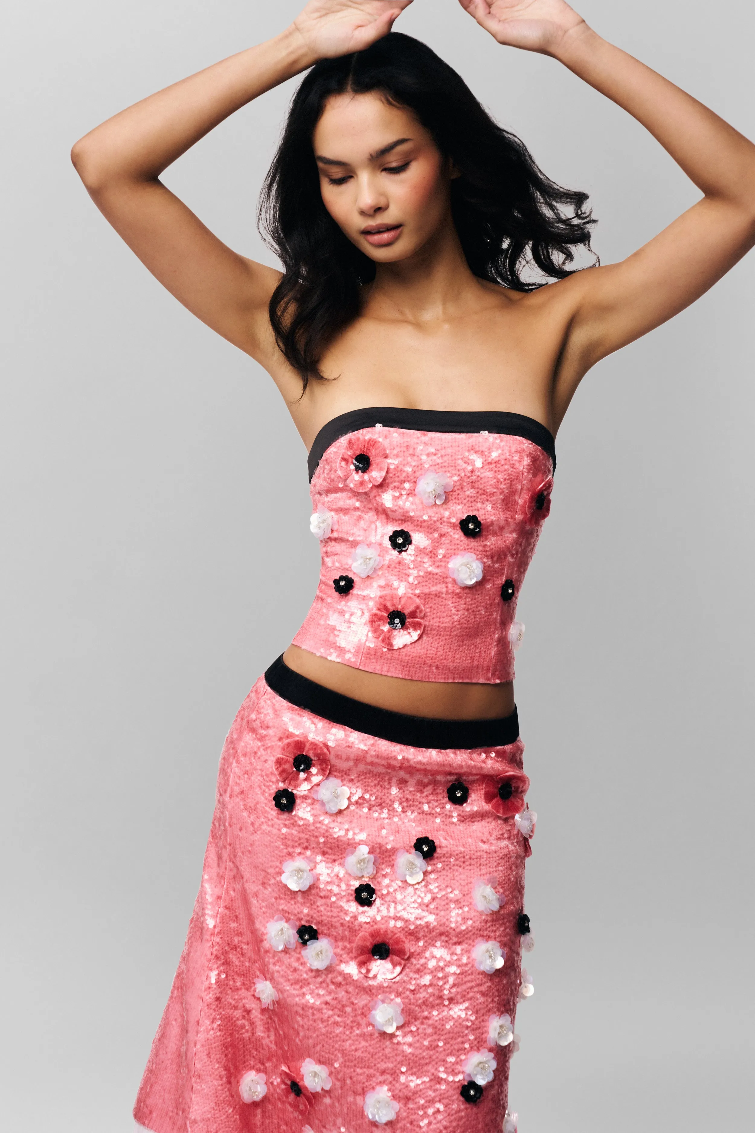 ButterSoft Handfeel Ambroise Sequin Tube Top