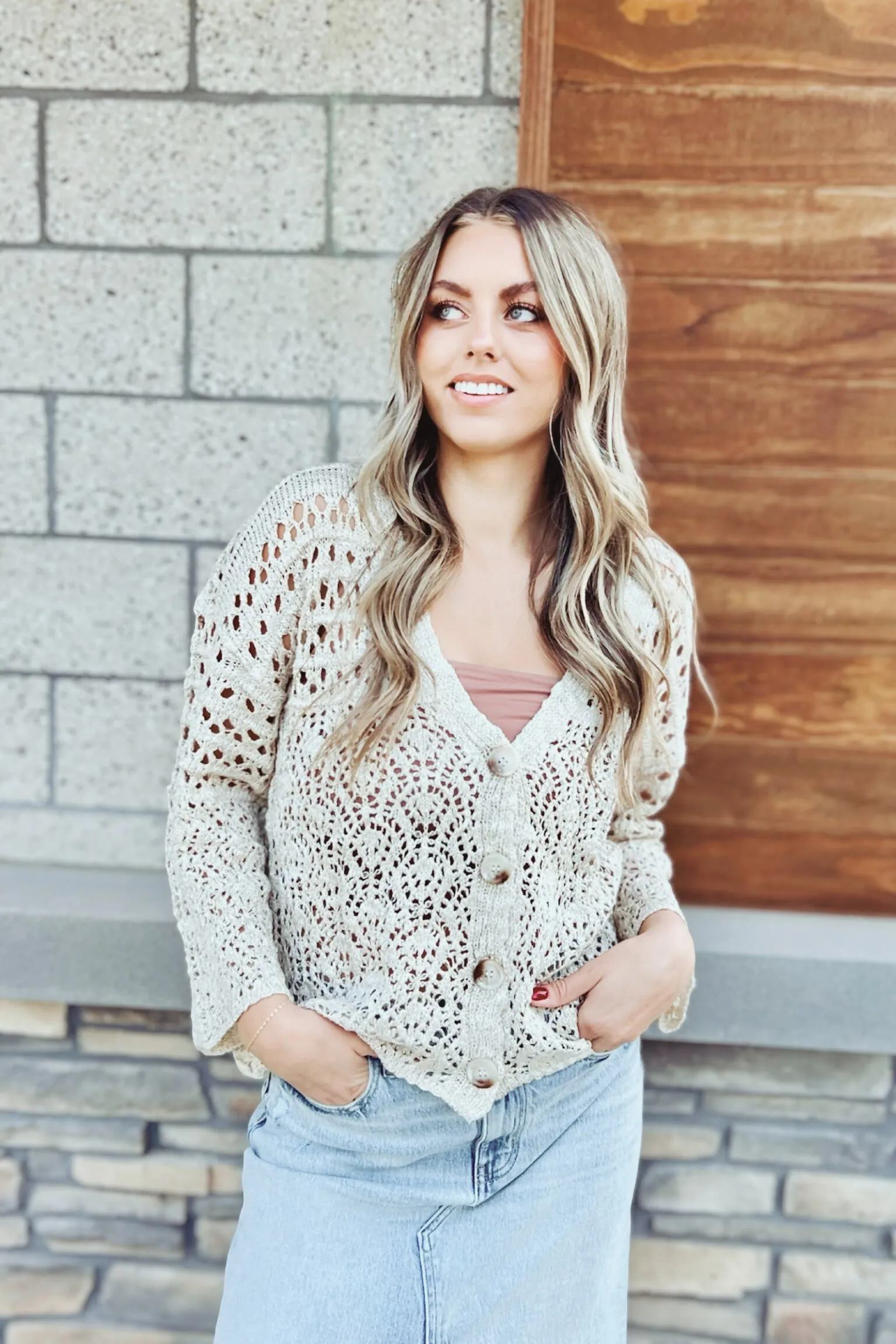 Harvest Knit Cardigan Lux Collection ReflectiveDetails Reverseble Design