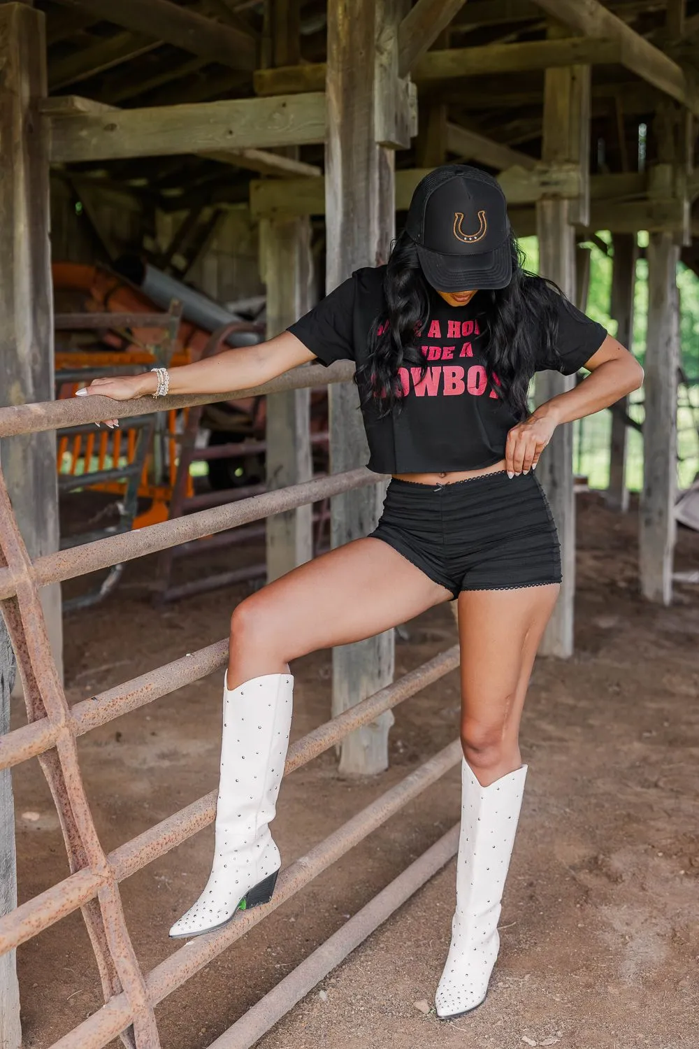Save A Horse Ride A Cowboy Graphic Tee Sporty T-shirt Sustainable Textile