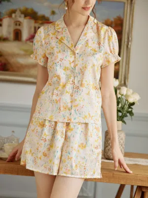 Annie Butterfly Printed Pajama Bottom Bathing trunks TwoToneEffect