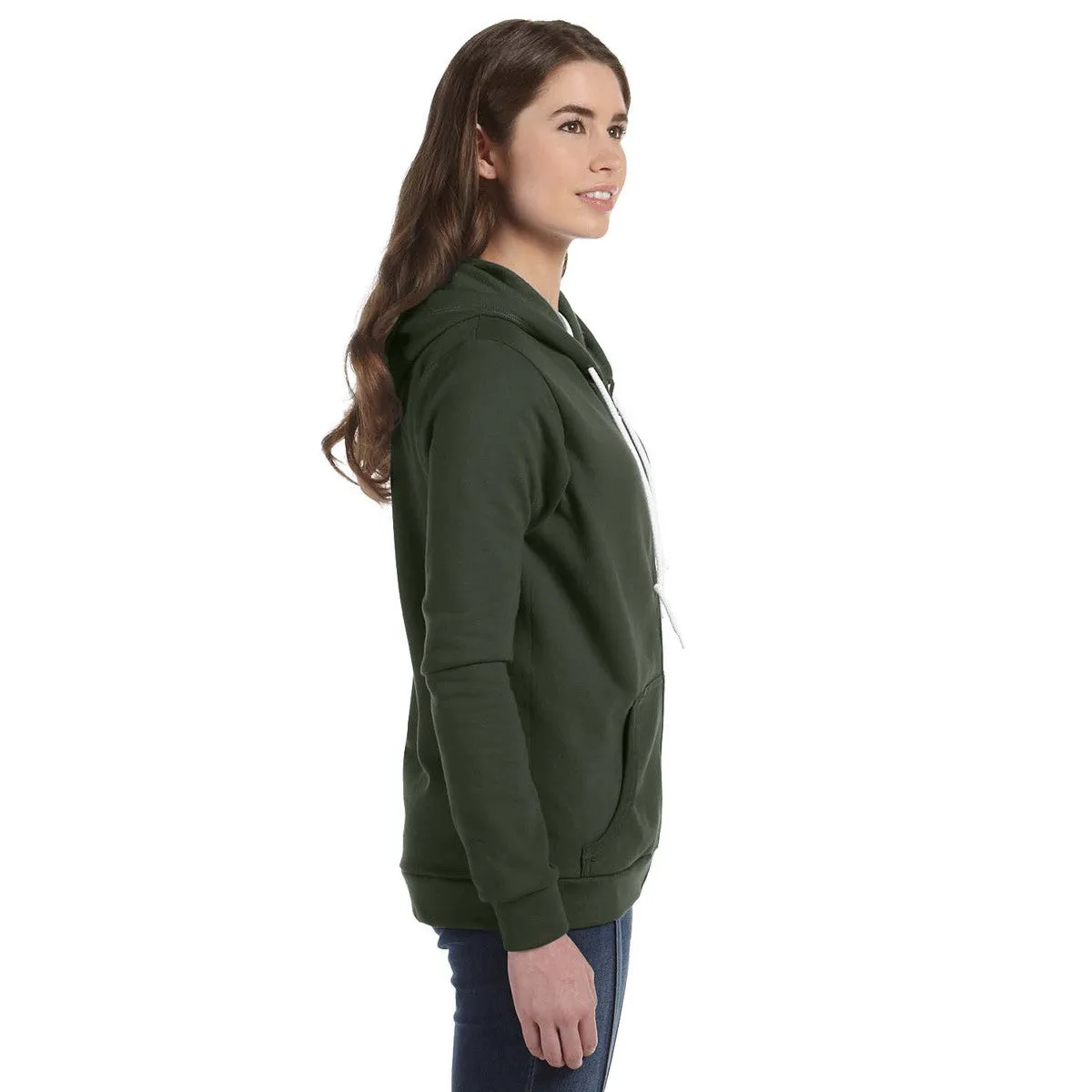 Anvil Women's City Green Full-Zip Hooded Fleece