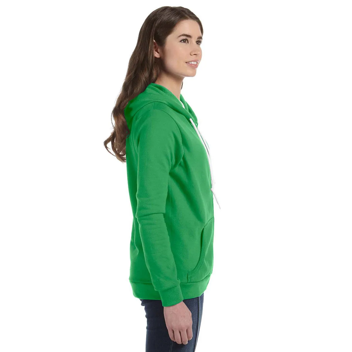 Anvil Women's Green Apple Full-Zip Hooded Fleece