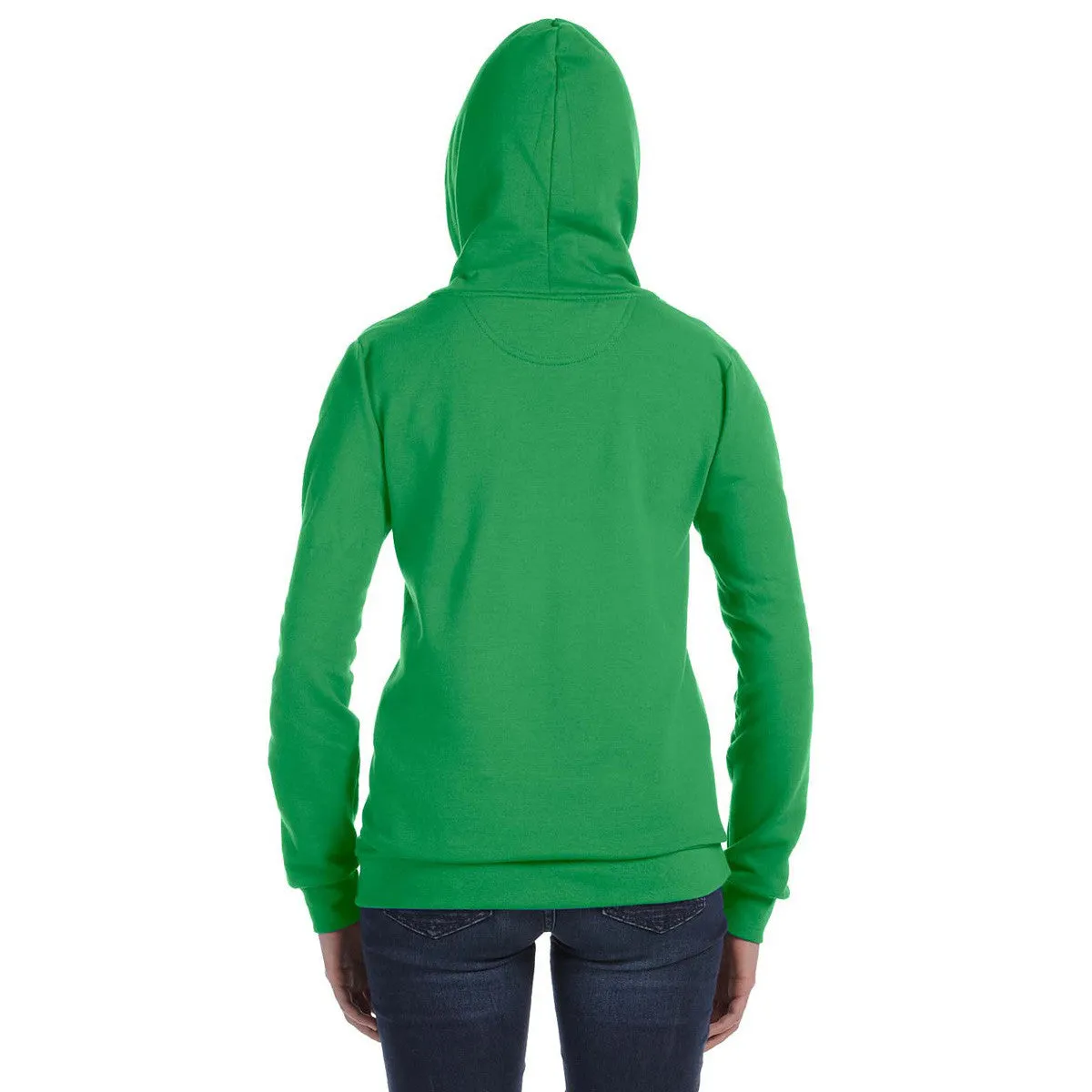 Anvil Women's Green Apple Full-Zip Hooded Fleece