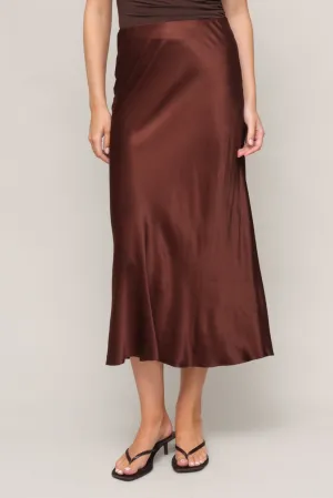 Anya Satin Skirt Stretchable Flex Movement