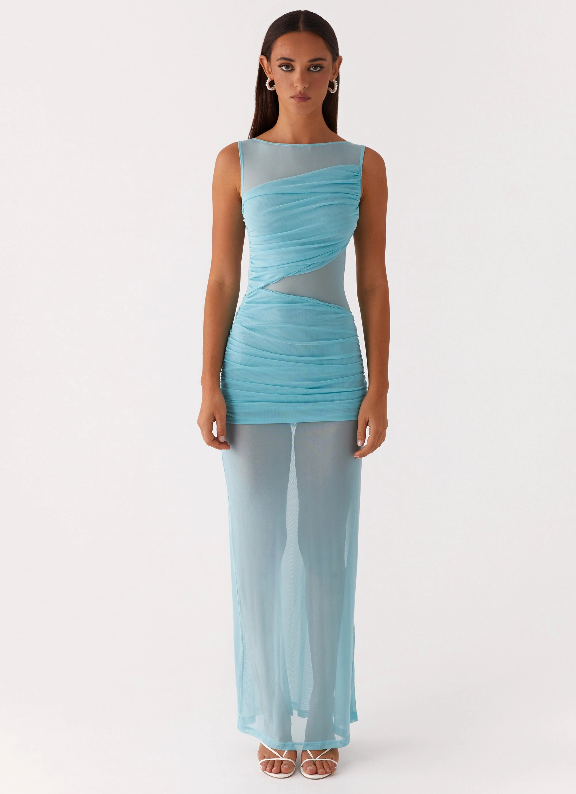 Apollo Maxi Dress - Aqua Relax Tones Effortless Style