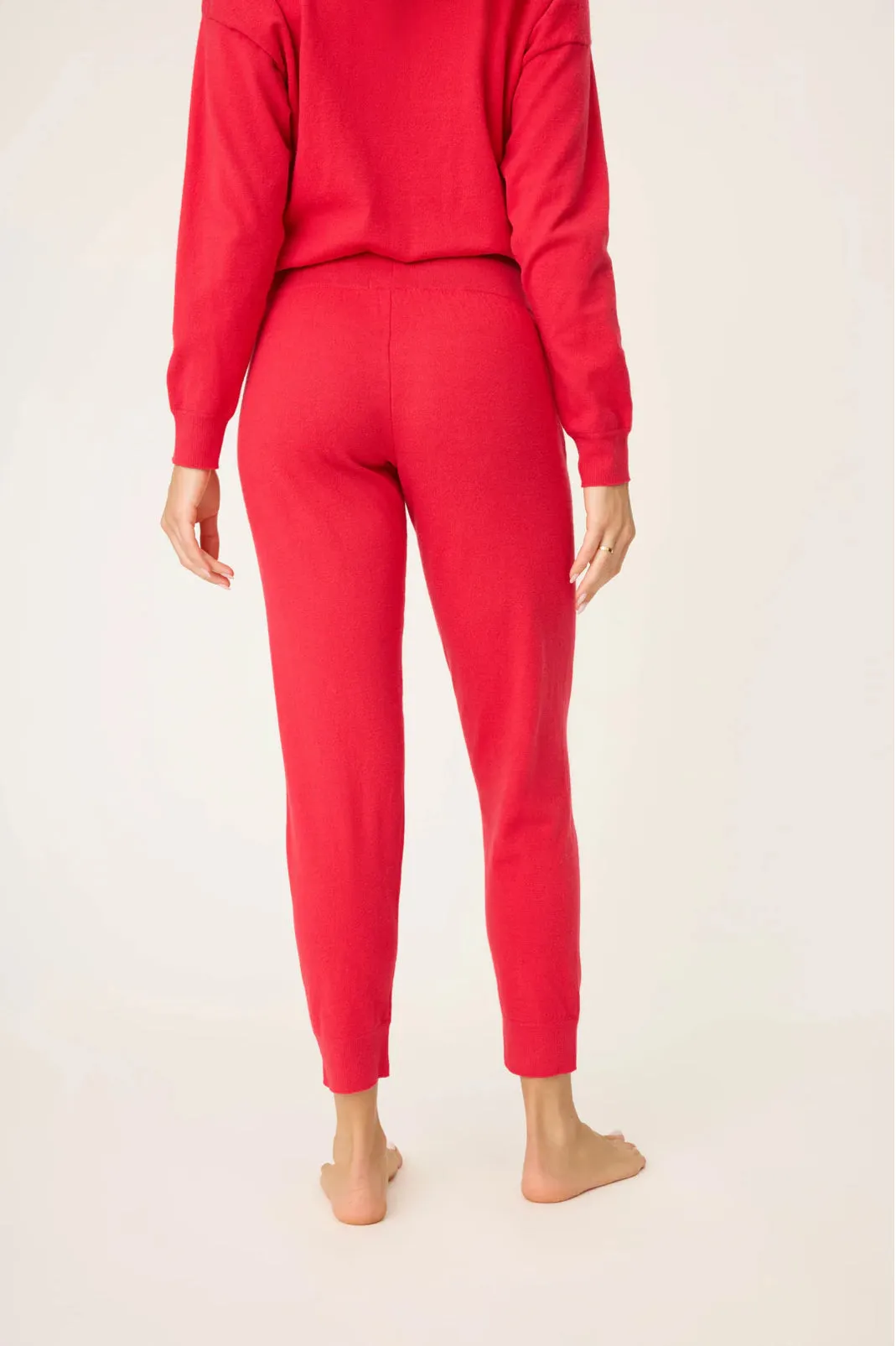 Après All Day Sweater Knit Banded Pant In Peppermint