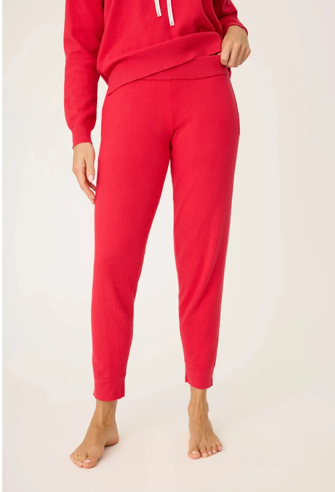 Après All Day Sweater Knit Banded Pant In Peppermint