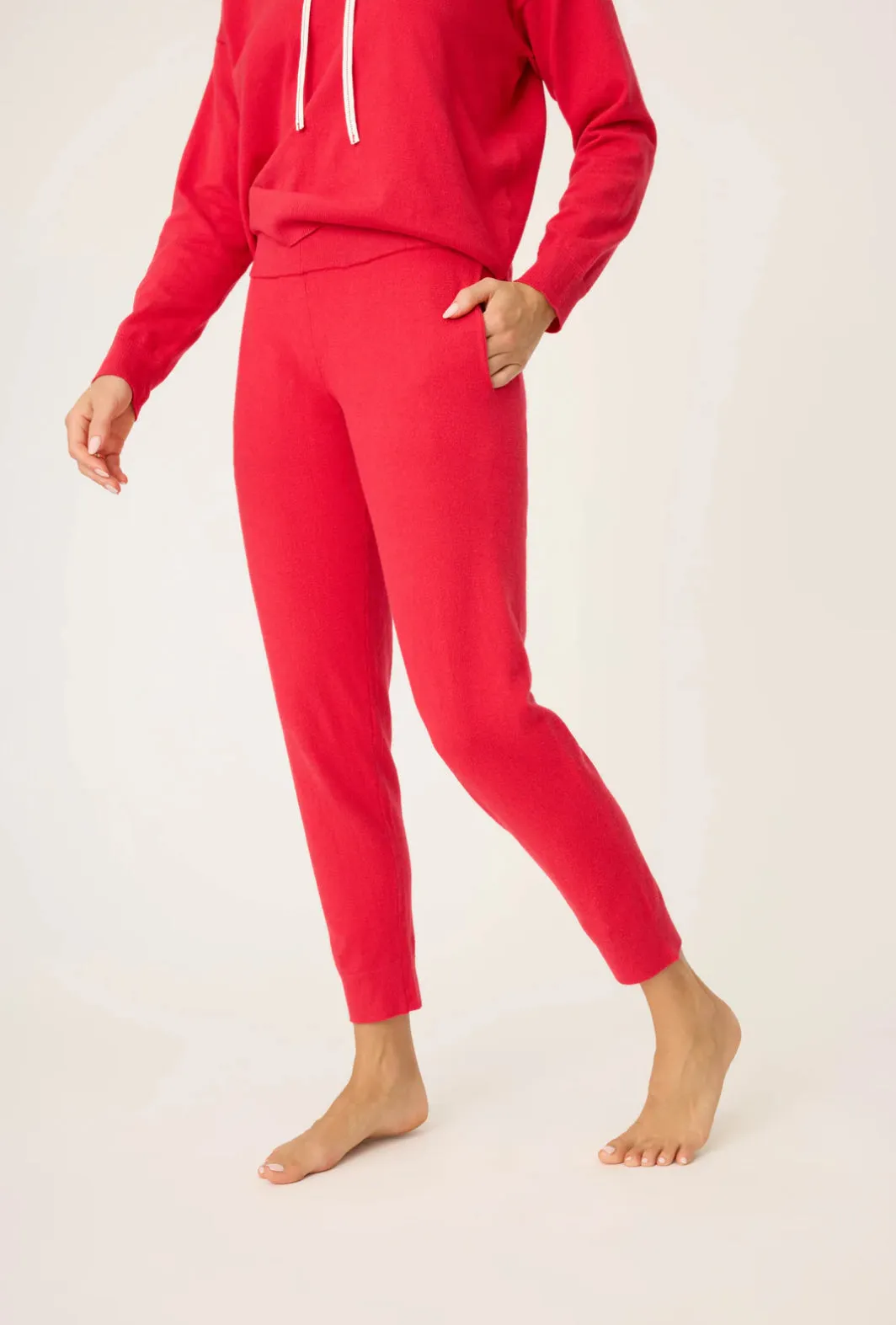 Après All Day Sweater Knit Banded Pant In Peppermint