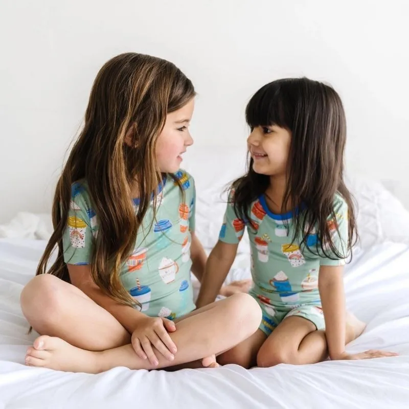 aqua i love you a latte 2 pc short set