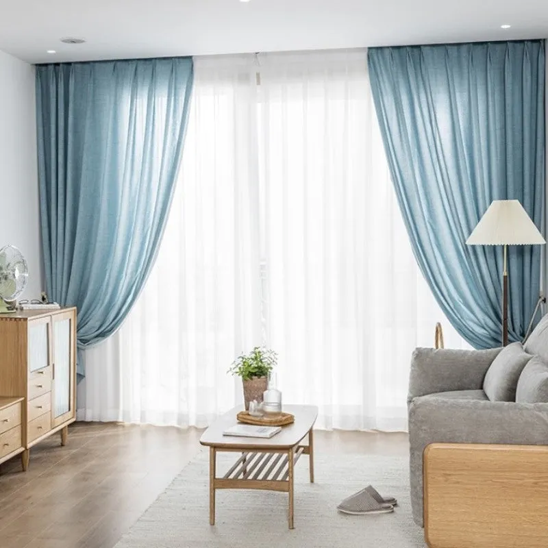 Arabella Linen Japandi Light Filtering Custom Curtain