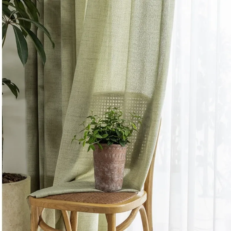Arabella Linen Japandi Light Filtering Custom Curtain