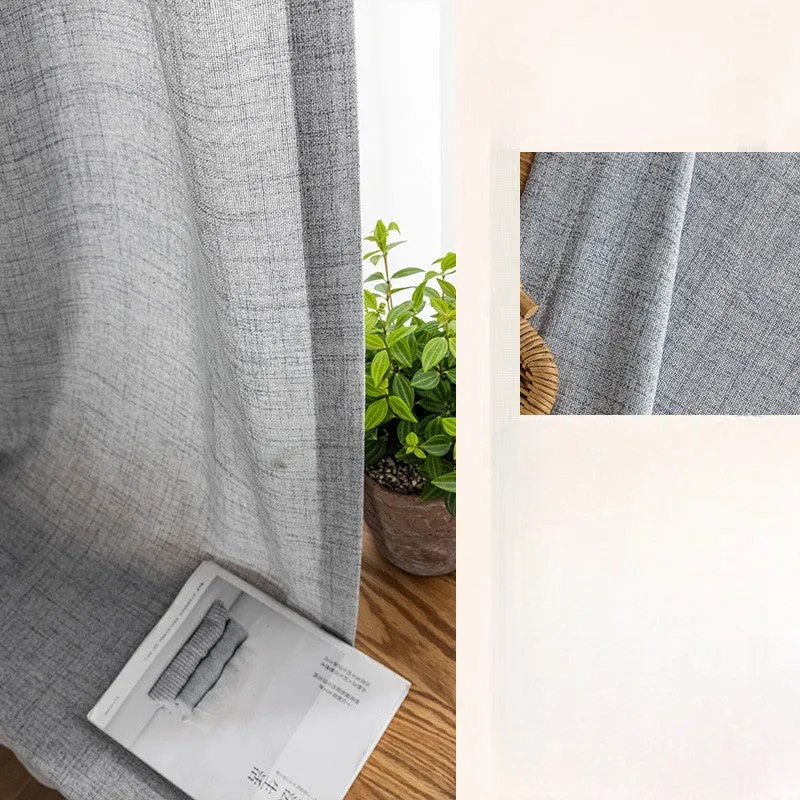 Arabella Linen Japandi Light Filtering Custom Curtain