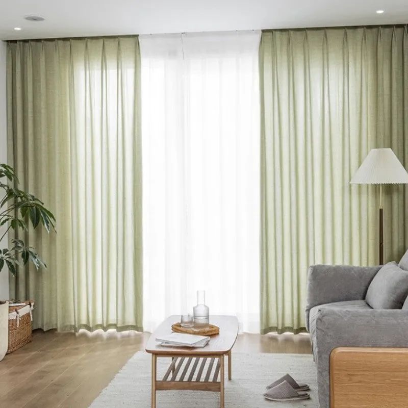 Arabella Linen Japandi Light Filtering Custom Curtain