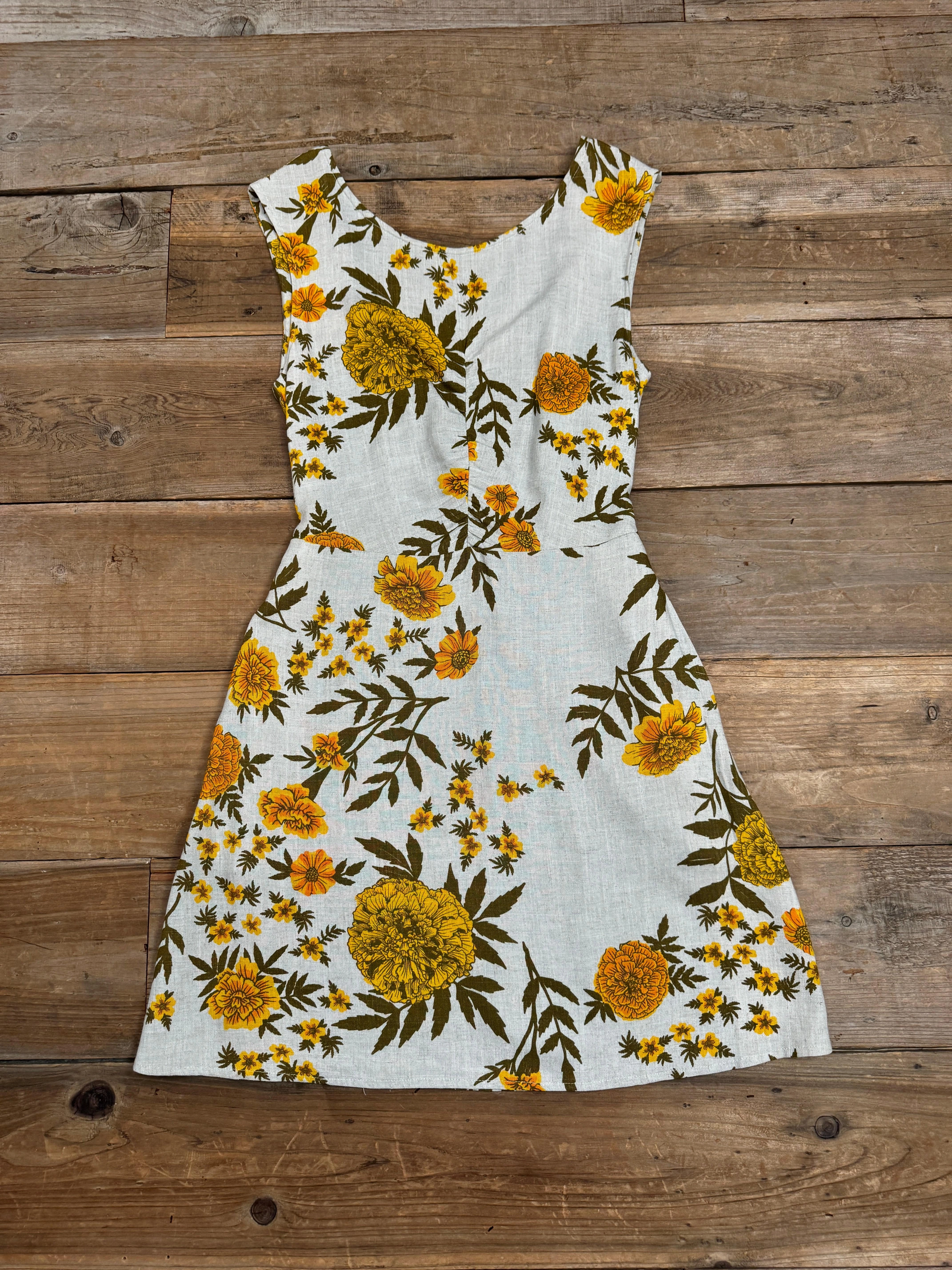 Archie Dress in Oat Marigold Linen Smart and Chic