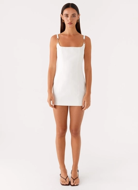 Refined Mood Aretha Mini Dress - White