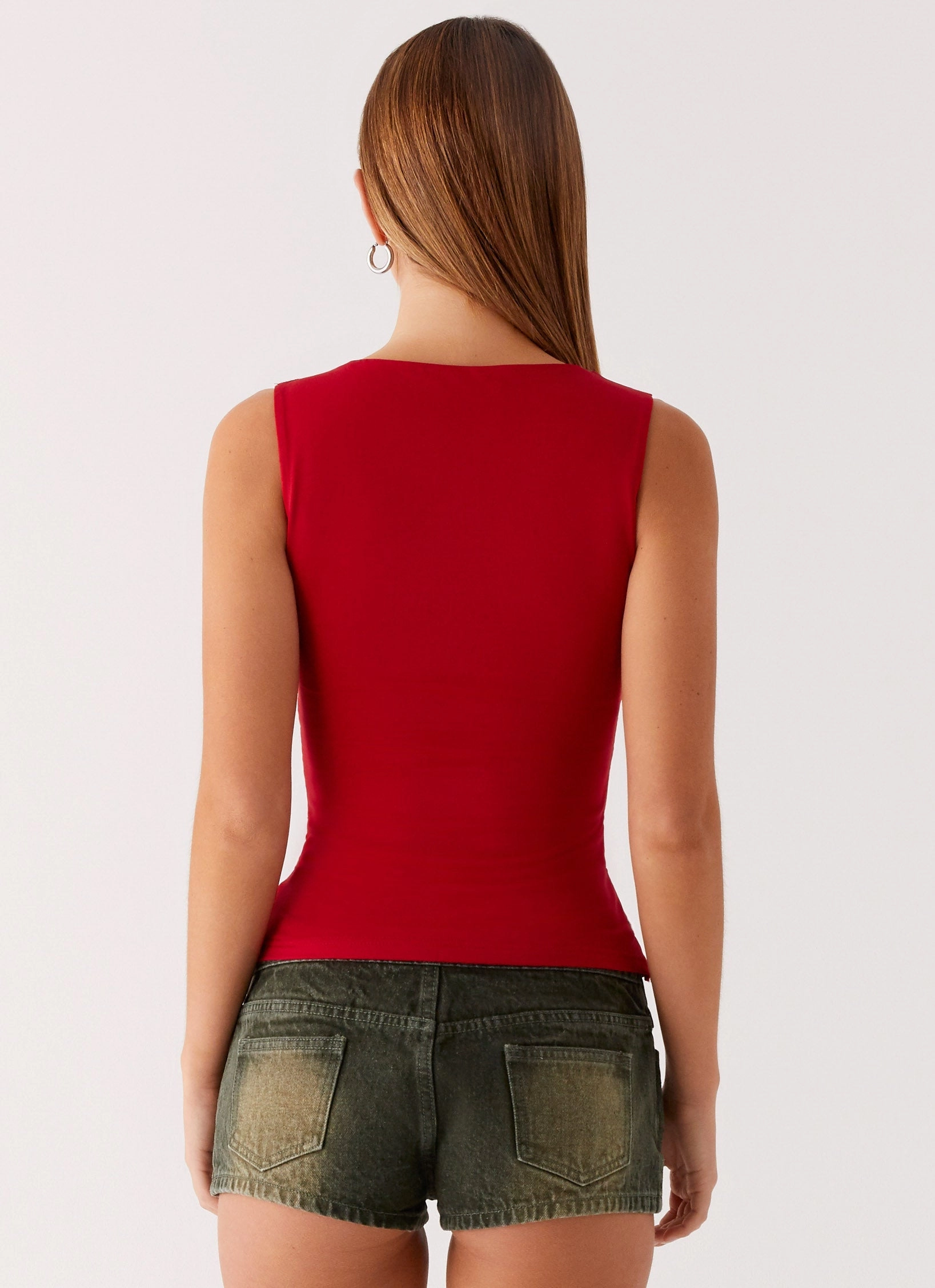 Aria Top - Merlot Red BrushedInnerLining