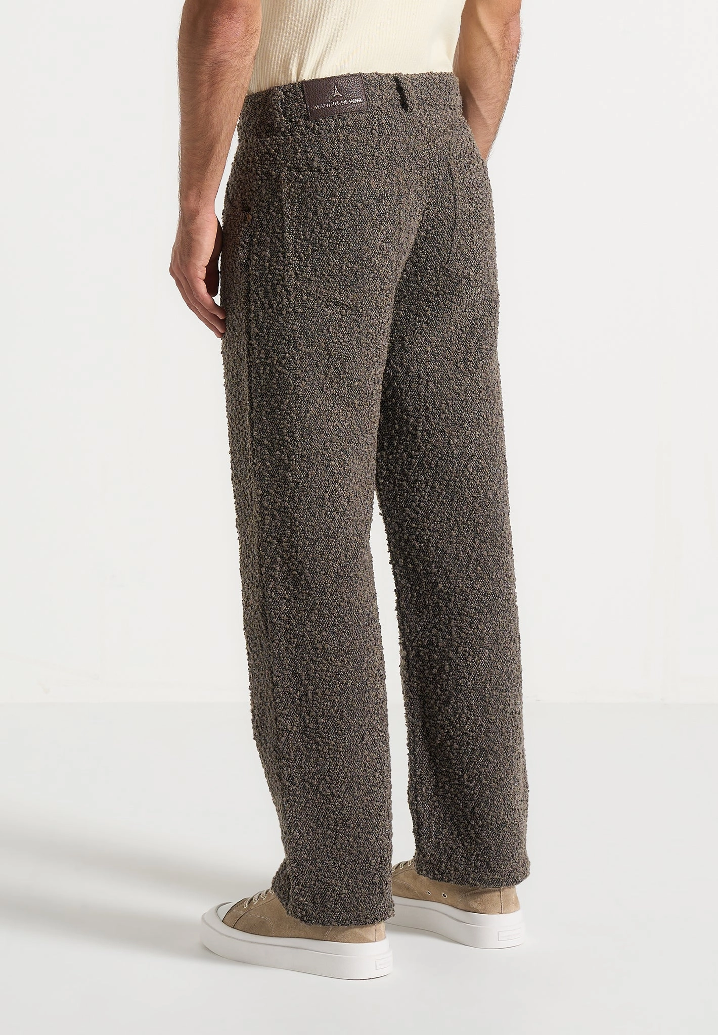 Arnault - Boucle Pleated Jeans - Brown Style Element Fashion Essential