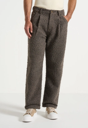 Style Simplicity Arnault - Boucle Pleated Jeans - Brown