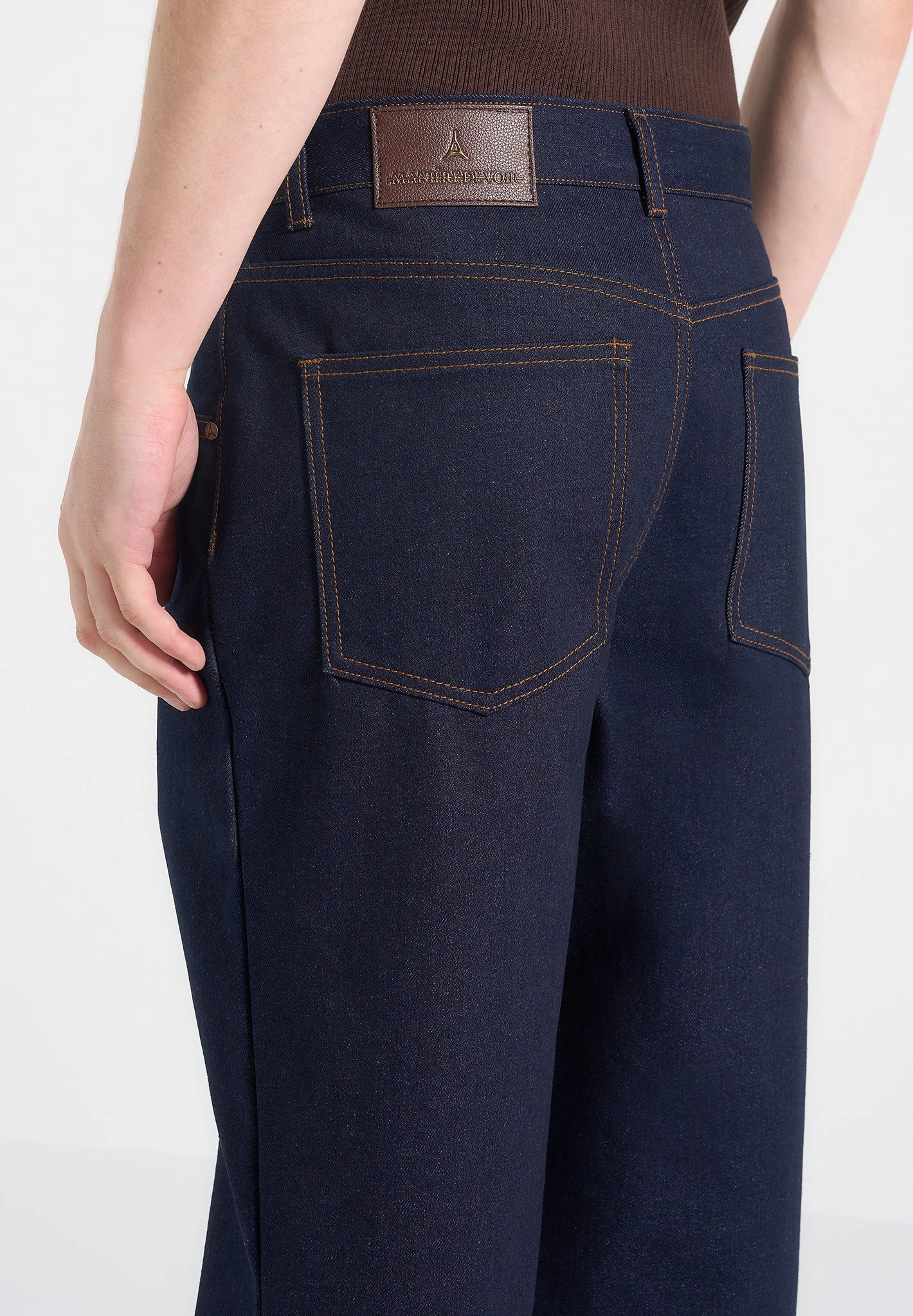 Natural Fit Daywear Fit Arnault - Pleated Denim Jeans - Indigo