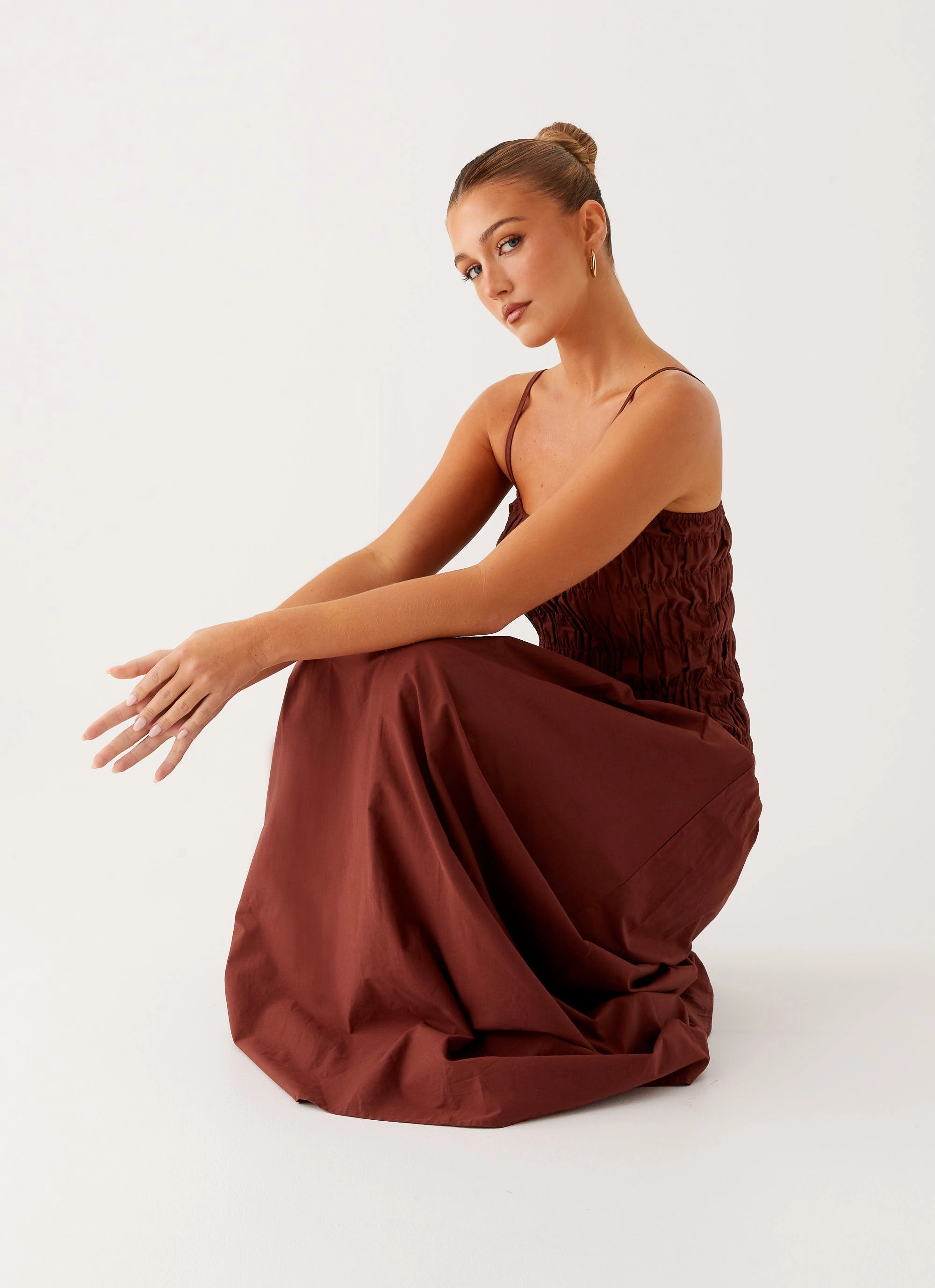 Light Attitude Relaxed Movement Brooke Maxi Dress - Chocolate