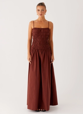 Easy Pretty Brooke Maxi Dress - Chocolate